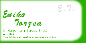 eniko torzsa business card